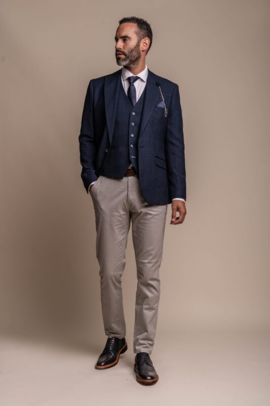 house of cavani caridi navy with dakota stone chinos p1633 50582 zoom