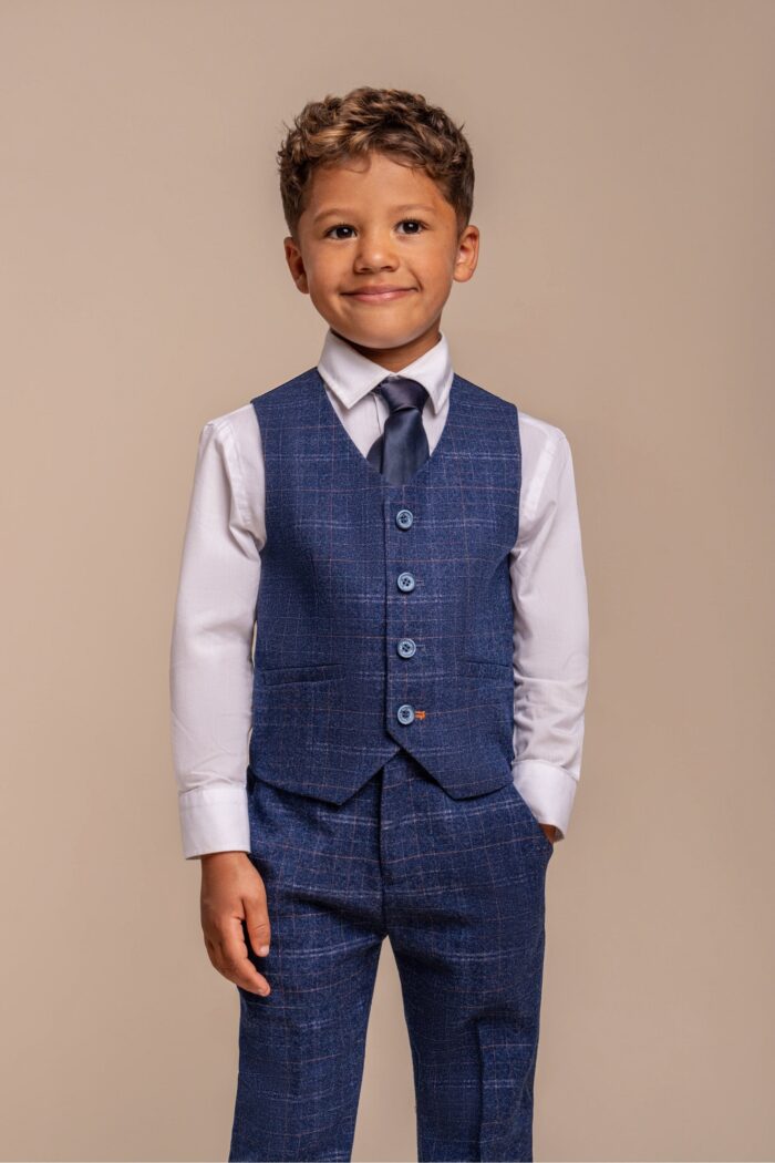 house of cavani kaiser blue check boys suit age 1 7 p972 53888 zoom scaled
