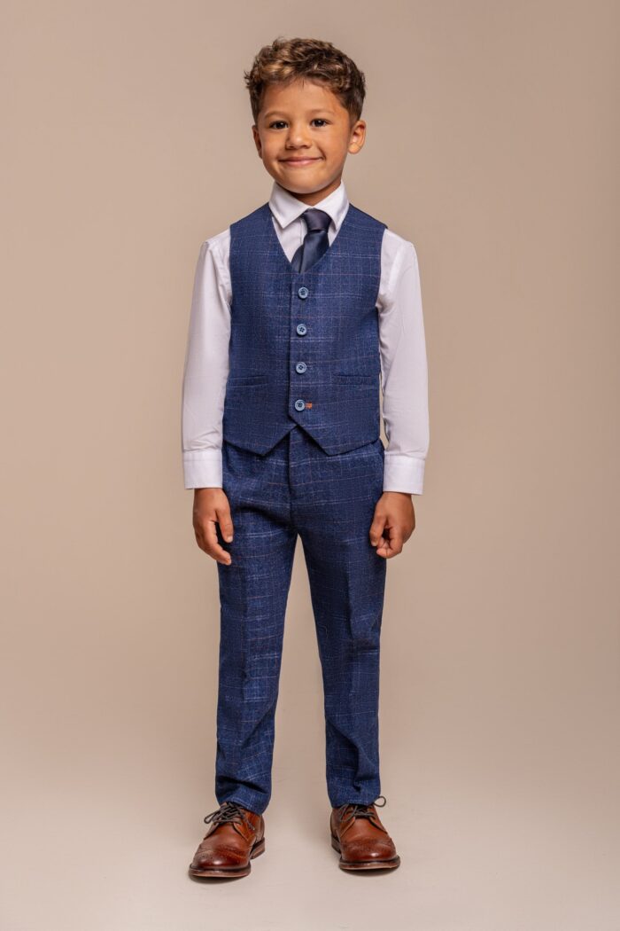 house of cavani kaiser blue check boys suit age 1 7 p972 53895 zoom scaled