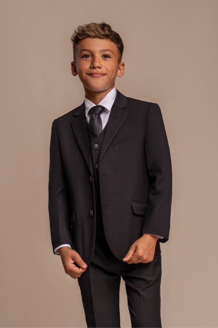 house of cavani marco boys black three piece suit age 1 7 p975 53986 zoom scaled